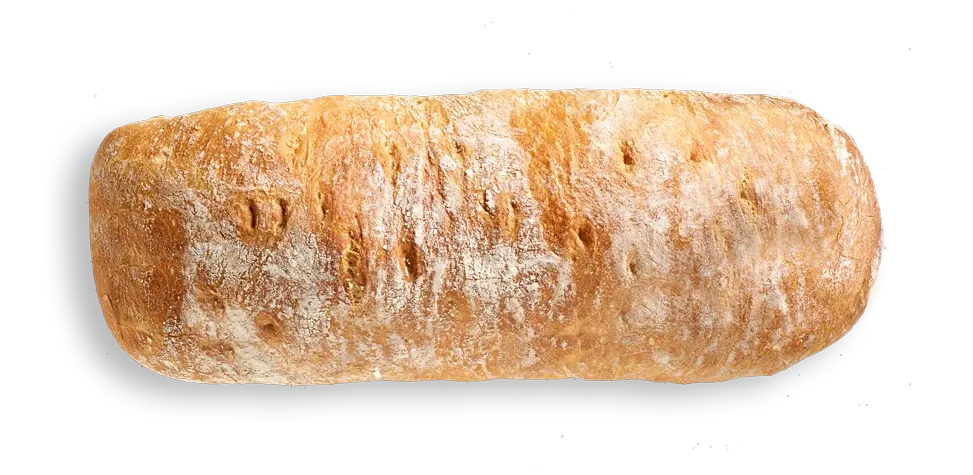 Ciabatta Grande, freigestellt von oben
