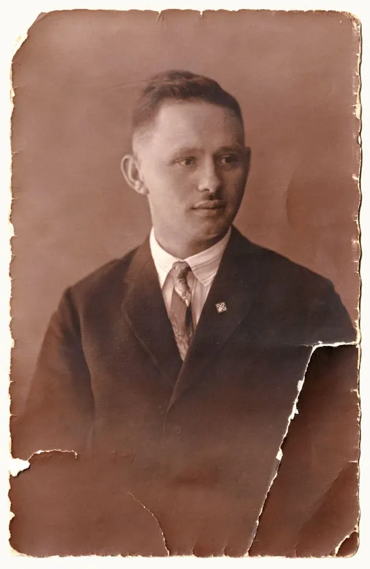 Gottlob Maurer als junger Mann