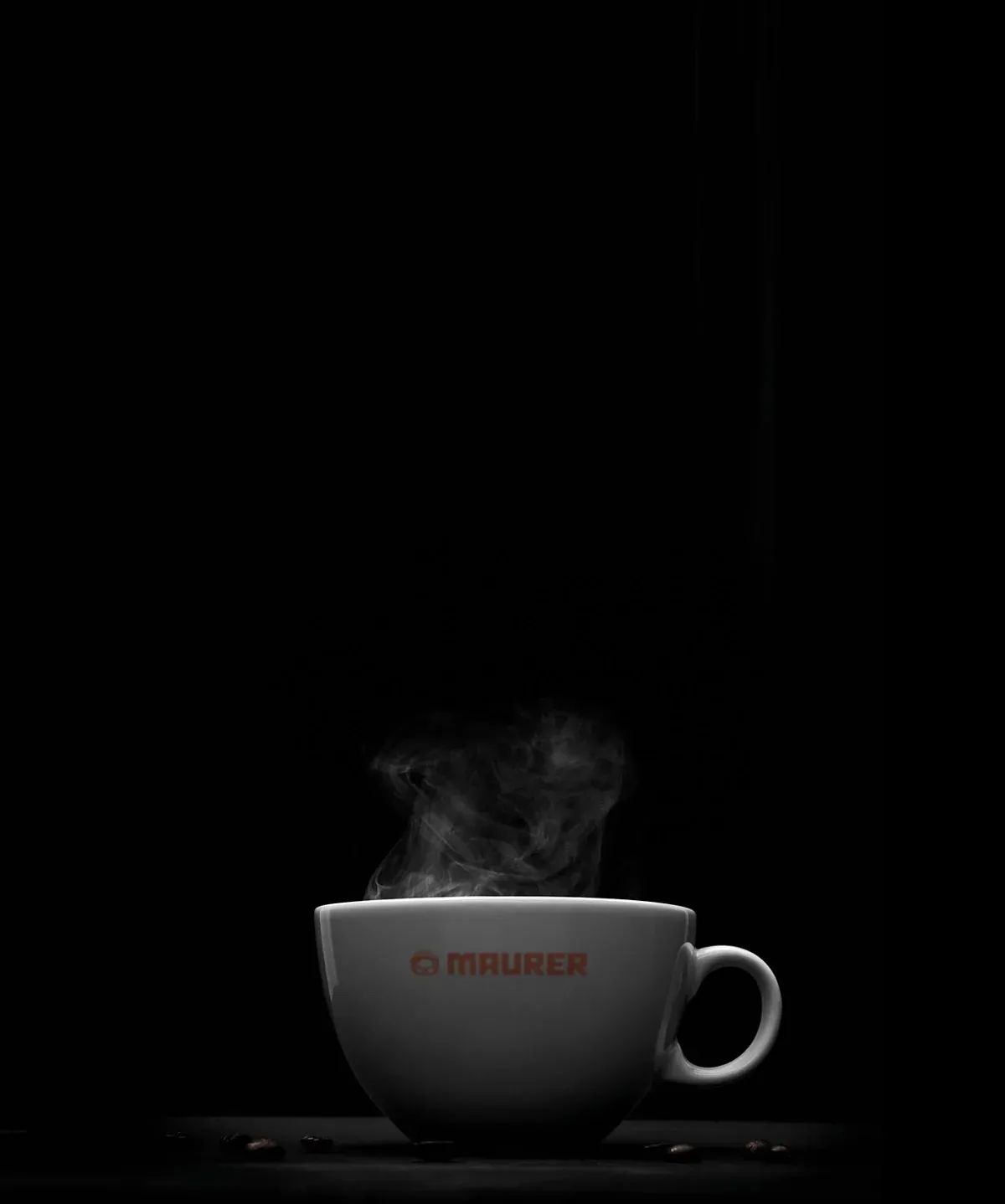 Dampfende Maurer Tasse mit VICCI Cafe