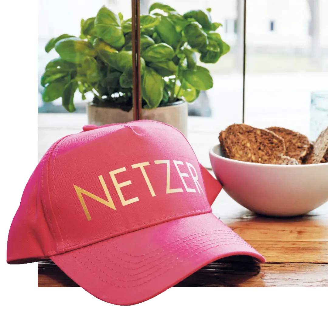 Pinke NETZER Cap
