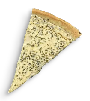 Salzkuchen, freigestellt von oben