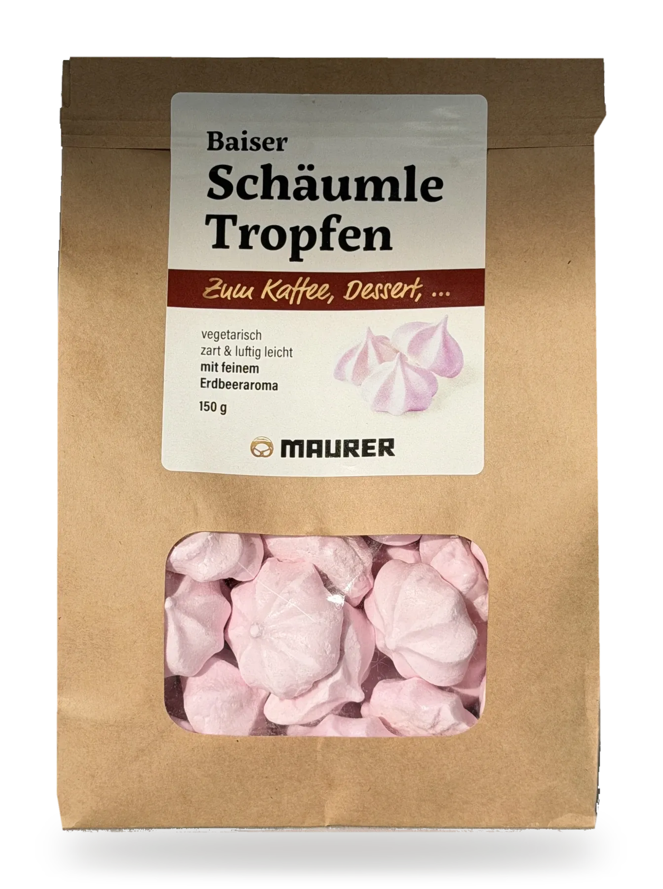 Schäumle Tropfen, freigestellt von oben